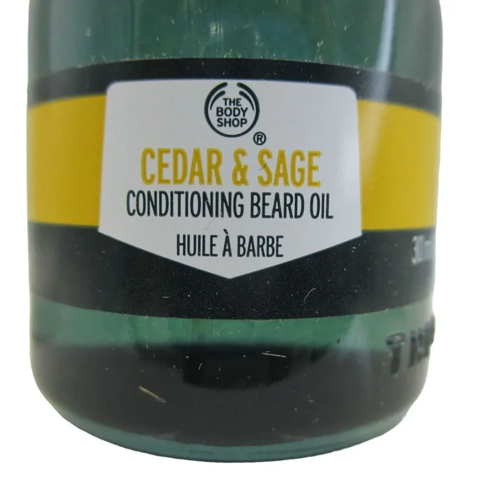 The Body Shop Cedar & Sage Conditioning Beard Oil 30ml 1 oz & Comb Skincare NEW
